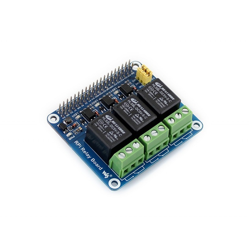 HAT 3 Relés para Raspberry Pi A+/B+/2B/3B 