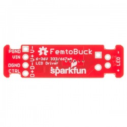 FemtoBuck - Controlador de corrente constante p/ LEDs 0-350mA e até 36V