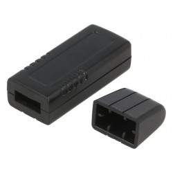 Enclosure: for USB, X:20mm, Y:66mm, Z:12mm, ABS, black