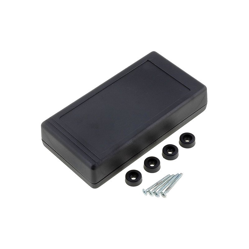 Caixa para electrónica - X:67.5mm Y:129mm Z:28mm - polystyrene preto