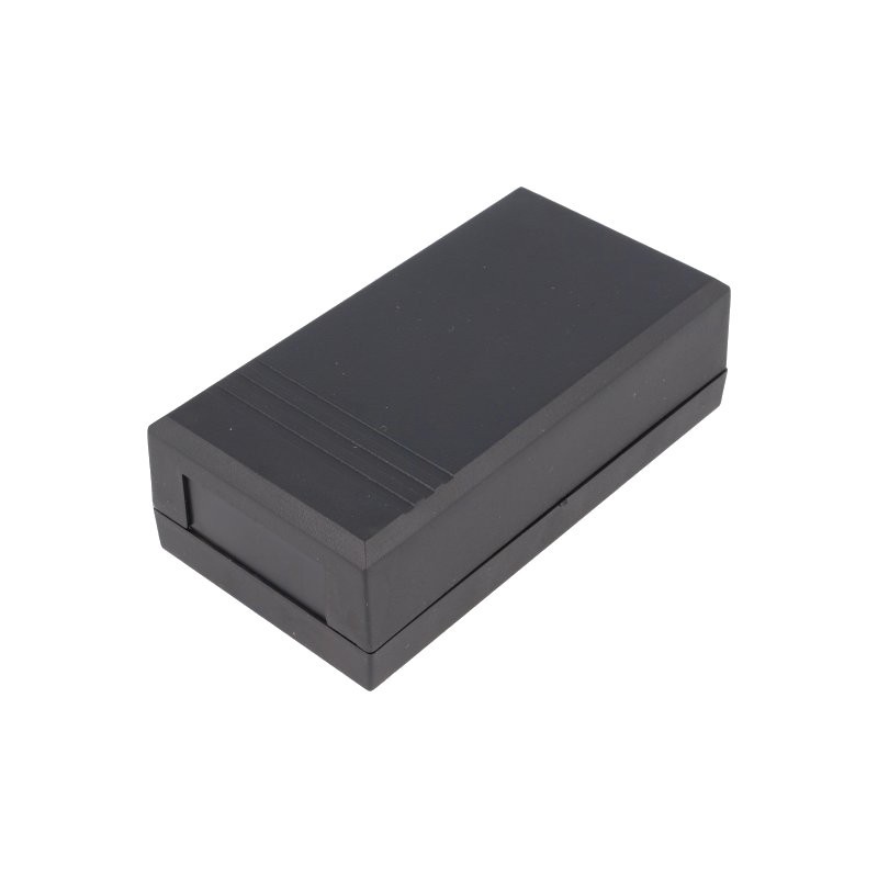 Caixa para electrónica - X:66mm Y:124.8mm Z:41mm - polystyrene preto