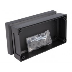 Caixa para electrónica - X:66mm Y:124.8mm Z:41mm - polystyrene preto