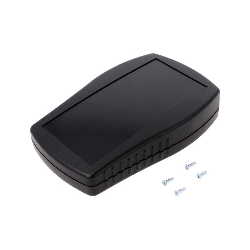 Caixa para electrónica portátil - X:112mm Y:170mm Z:35mm - ABS preto