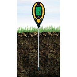 Soil Tester 4 in 1: moisture, temperature, pH, light intensity 