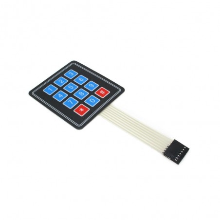 Sealed Membrane 4X3 Button Pad with Sticker 