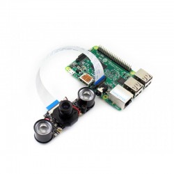 Camera p/ Raspberry Pi c/ IR-CUT e 2 iluminadores IR