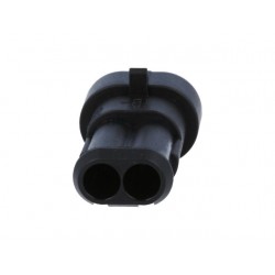 Conector 2 pinos macho à prova de água IP67 - 24VDC