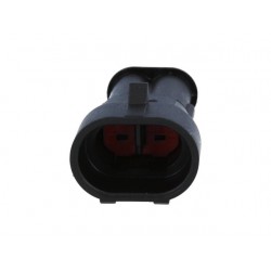 Conector 2 pinos macho à prova de água IP67 - 24VDC