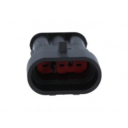 Conector 2 pinos macho à prova de água IP67 - 24VDC