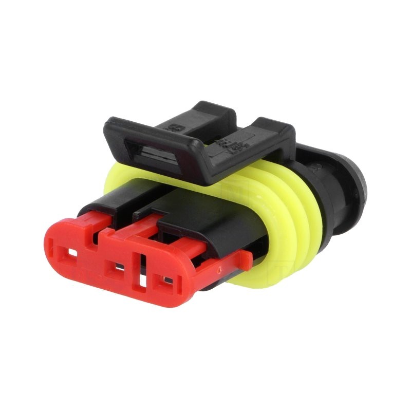 Conector 2 pinos fêmea à prova de água IP67 - 24VDC