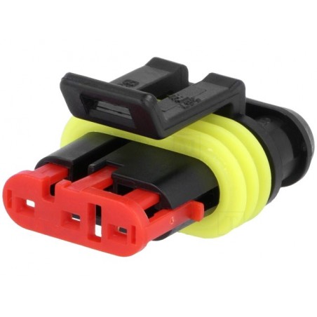 Conector 2 pinos fêmea à prova de água IP67 - 24VDC