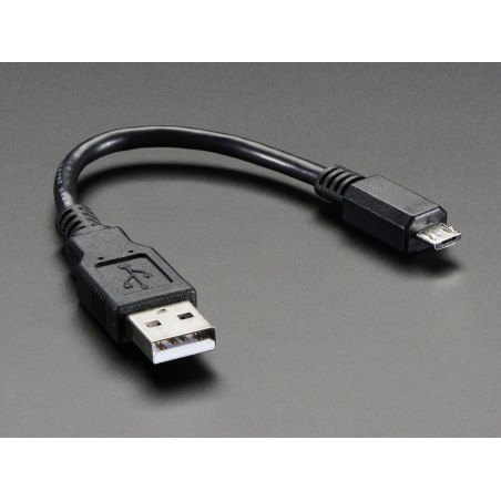 USB cable - 6" A/MicroB	