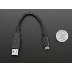 USB cable - 6" A/MicroB	