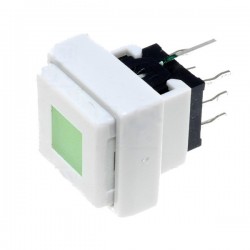 Microswitch 2-position DPDT 0.1A/30VDC THT LED green 1.5N
