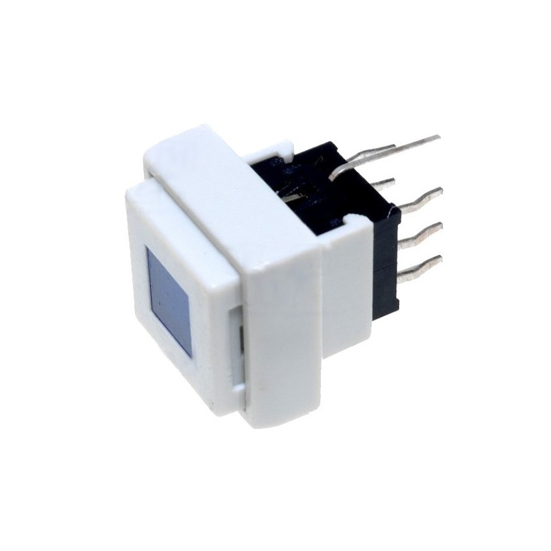 Microswitch 2-position DPDT 0.1A/30VDC THT LED blue 1.5N