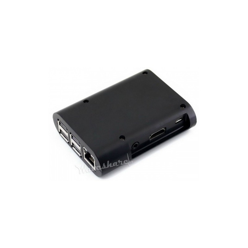 Caixa J para Raspberry Pi B+, 2 e 3 - Preto