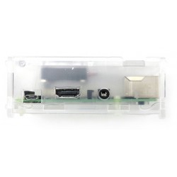 Transparent Acrylic Case+Cooling Fan for Raspberry Pi 3/2/B