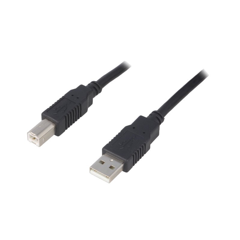 Cable USB A - USB B 2.0 1.8meter black