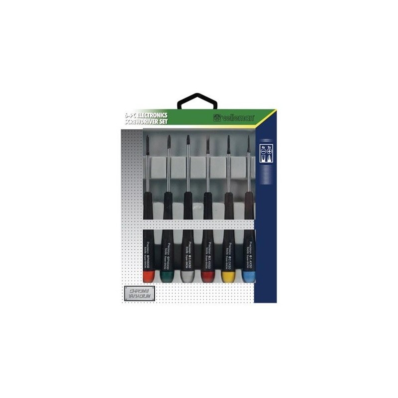 6-PC ELECTRONICS SCREWDRIVER SET (FLAT/PH) 