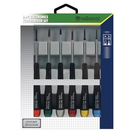 6-PC ELECTRONICS SCREWDRIVER SET (FLAT/PH) 