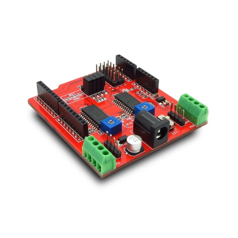 ITEAD Dual Step Motor Driver Shield Expansion Board Kit for Arduino - Red 