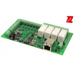 dScript - 2 x 16A ethernet relay + 4DIO + 2AI