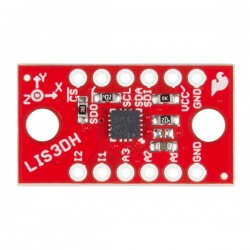 Acelerómetro LIS3DH 3 eixos com comunicação SPI ou i2c - Sparkfun