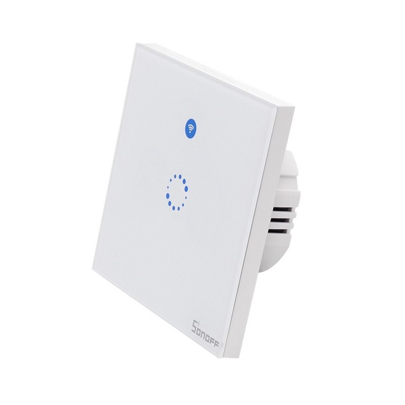 Sonoff T1 EU: Interruptor WIFI RF capacitivo para montagem em parede