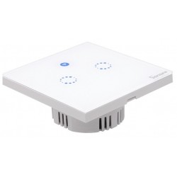 Sonoff T1 EU: Interruptor Duplo WIFI RF capacitivo para montagem em parede