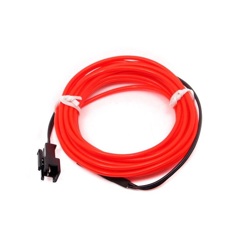 EL Wire Vermelho 3 metros - TEM03016B