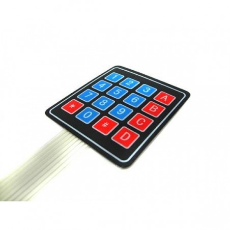 KEYPAD - Teclado de matriz 4x4 selado e autocolante