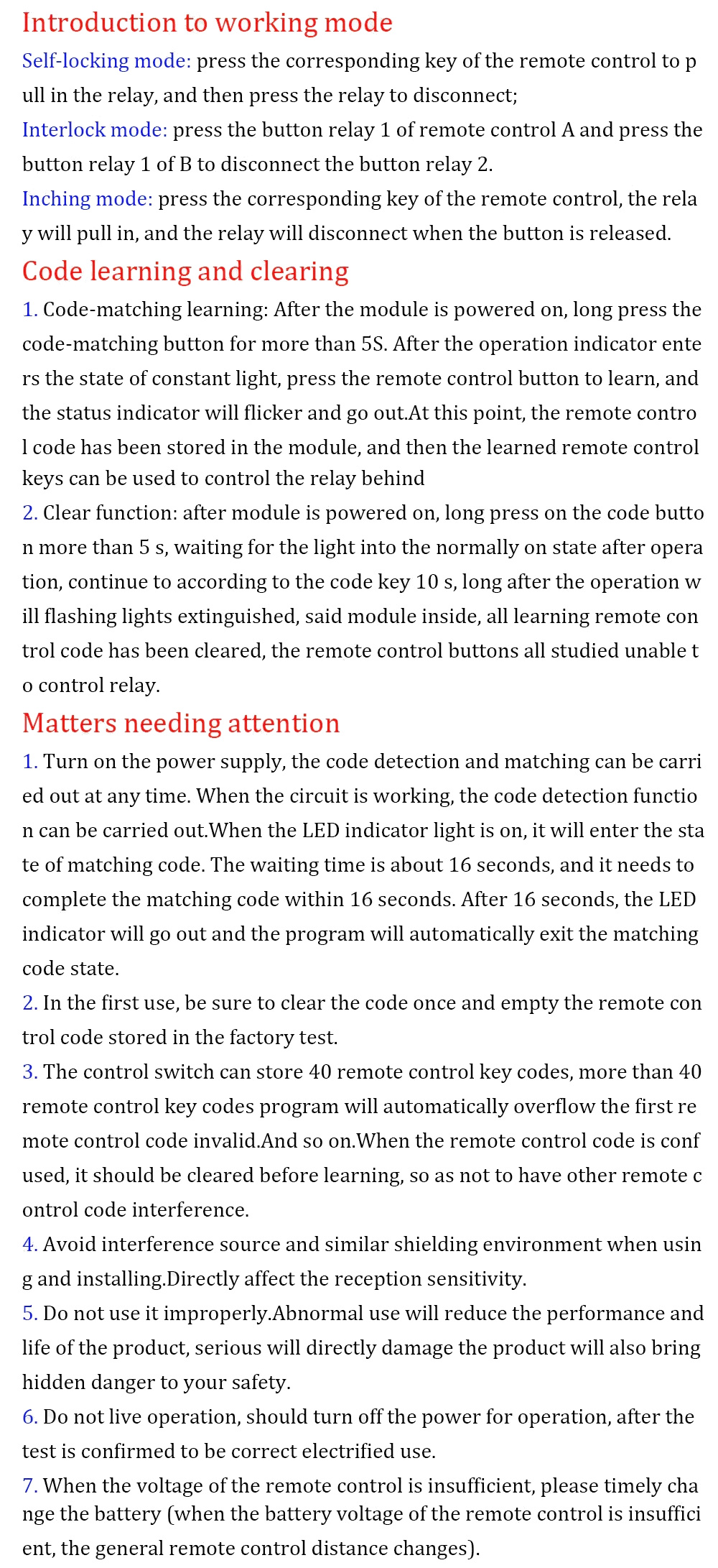 Setup Programming